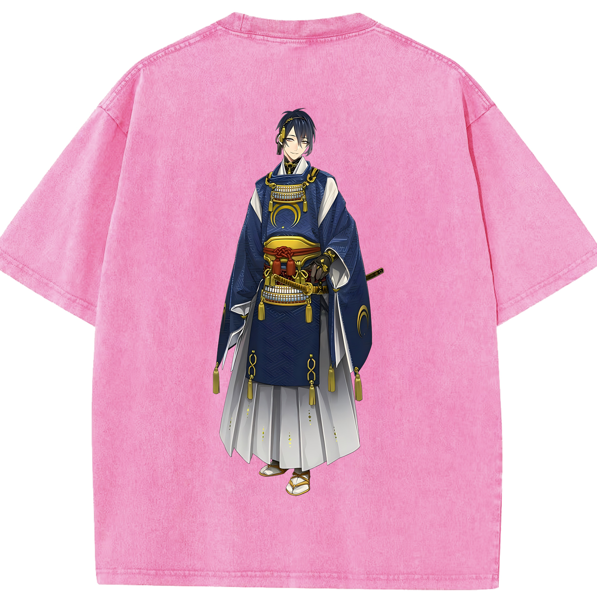 （画像用） 刀剣乱舞 Touken Ranbu 綿100% ヴィンテージ風 半袖Tシャツ（背面プリント）